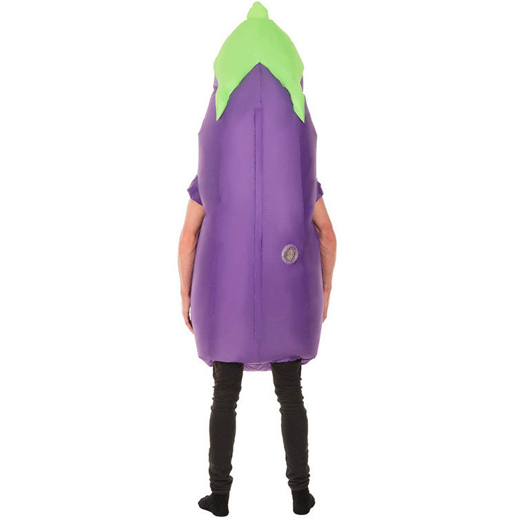 Advertising Plant eggplant Inflatable Costumes Cartoon Custom Inflatable costume with Air fan for Halloween