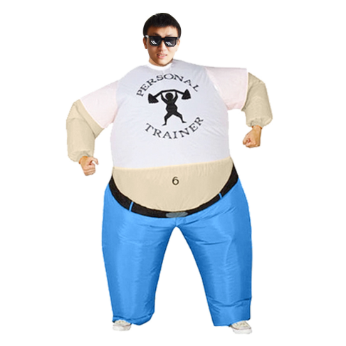 Funny sumo wrestling inflatable game 2024 inflatable blue berry costume sumo suit