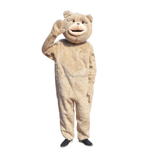 Teddy bear funny bear cartoon doll costume Halloween mascot compressible cosplay performance mascot costume