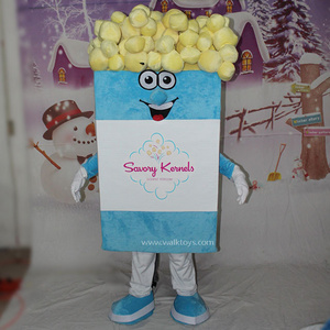 Custom adult plush cartoon Mascot Animal plush mascot Costumes popcorn costume