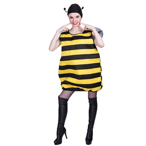 Low price Halloween Carnival party funny costume adult sexy queen bee costume mascot for women