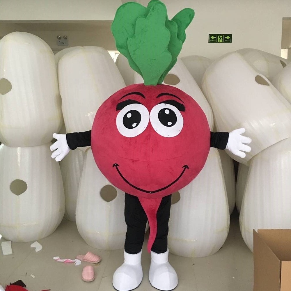 Hot Sale adult party custom EVA foam radish costume mascot for sale