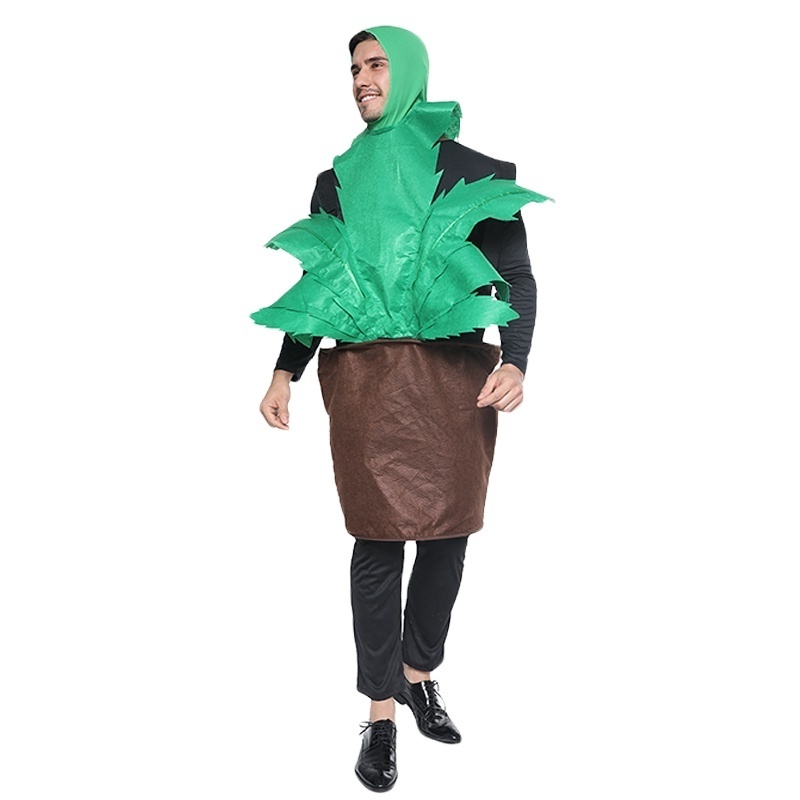 Halloween men's adult Costume man plant cosplay for carnival evening green Cactus mascot costumes for adults