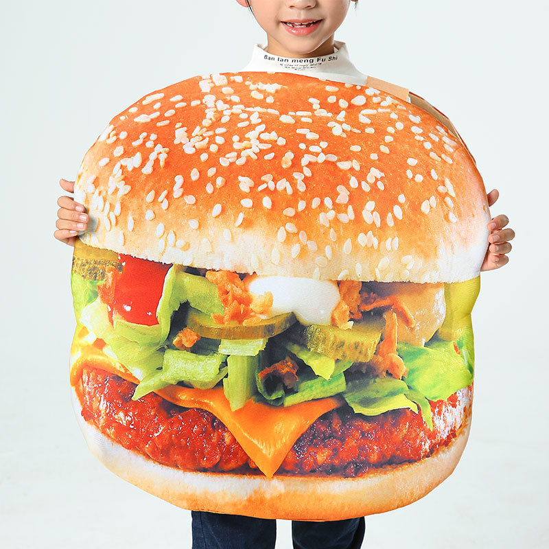 Halloween Costumes Children Creative Performance Costume Kindergarten Food Fruit Burger French Fries Cosplay Costumes