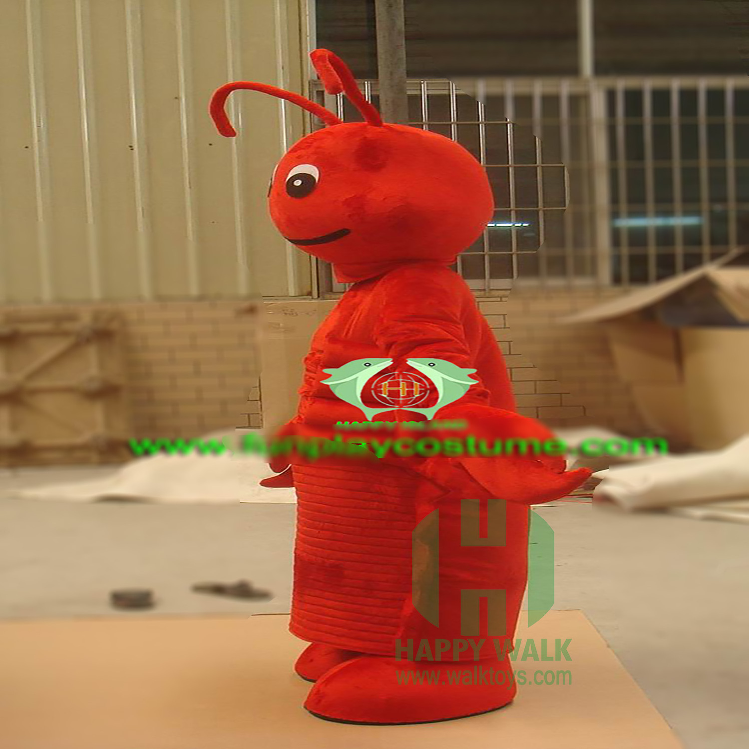 Cartoon Cosplay shrimp Giant Animal Mascot-Costume -custom mascot costume for adult with low moq