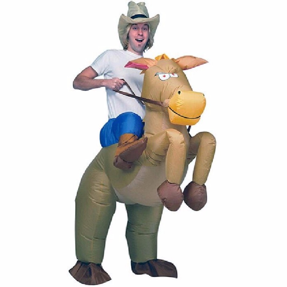 Donkey Ride on costume funny animal ride inflatable custom mascot costume ride adult size