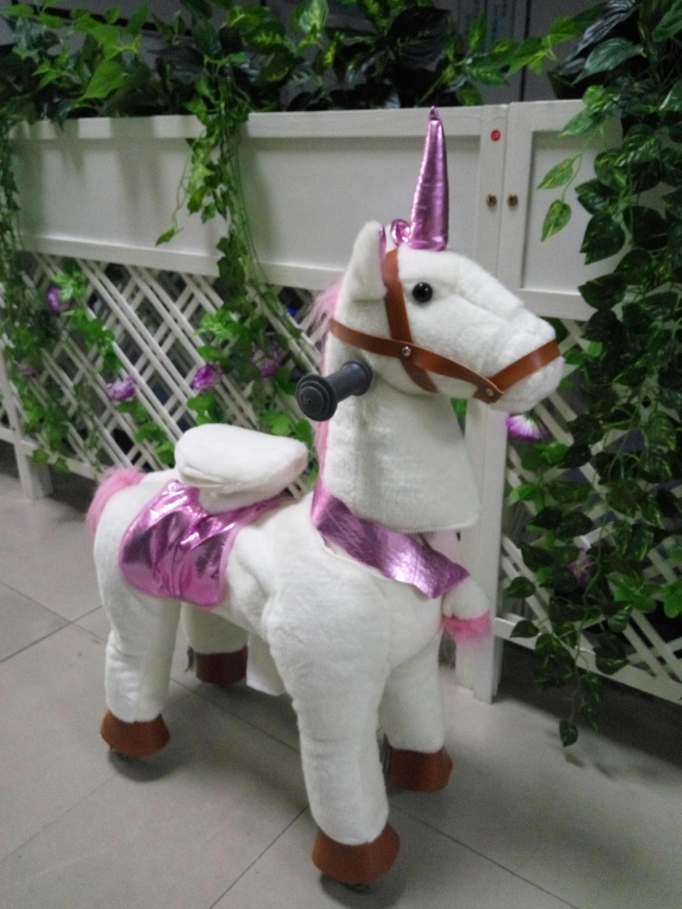 Cheap mechanical horse walking animal ride for mall power pony ride on toy animals