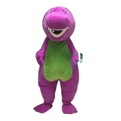 Factory price barney mascot costume for adults