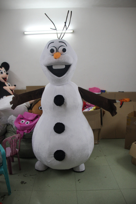 CE Customized Snowman Smiling Cartoon character Olaf Mascot Costume Frozen For Adult