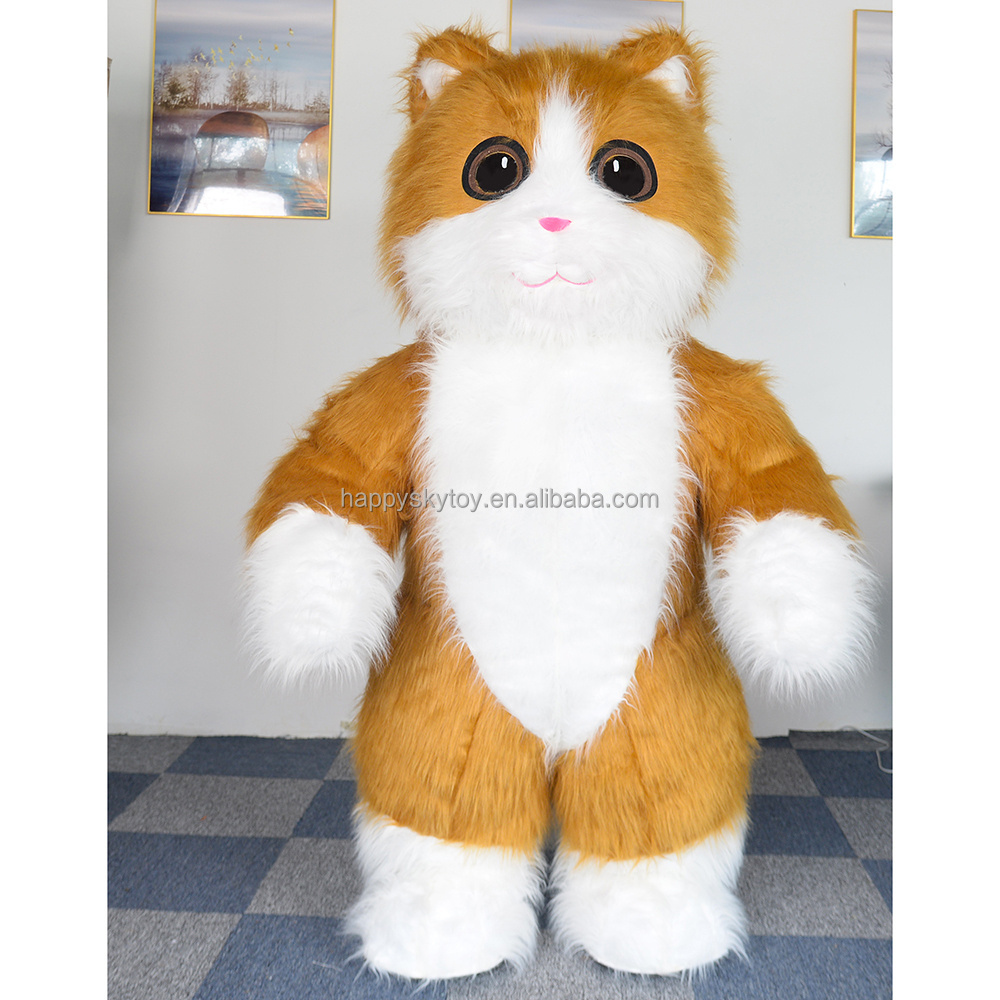 2m 2.6m Adult Halloween Cosplay Costumes Blow Up Cuty Role Play Cat Inflatable Mascot Costume