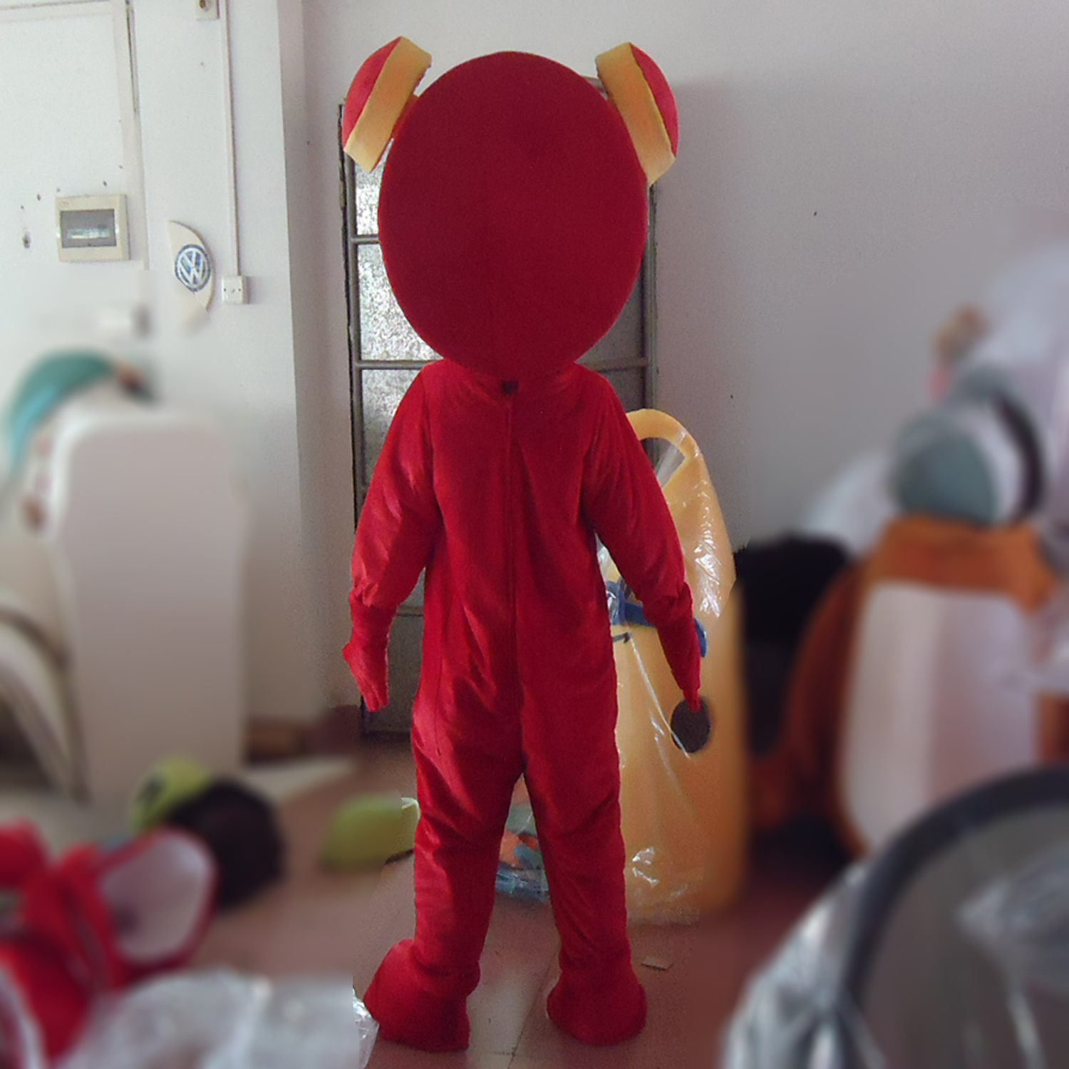 custom plush toy red clock custom funny Mascot Costume inflatable giant clock mascot costume