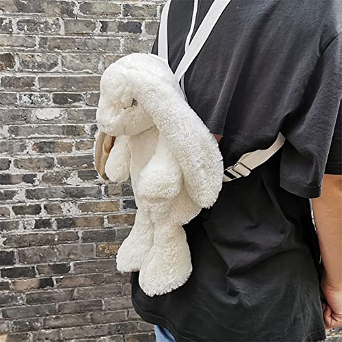 New design high quality kids Bunny backpack fashion custom stuffed anime plush rabbit backpack