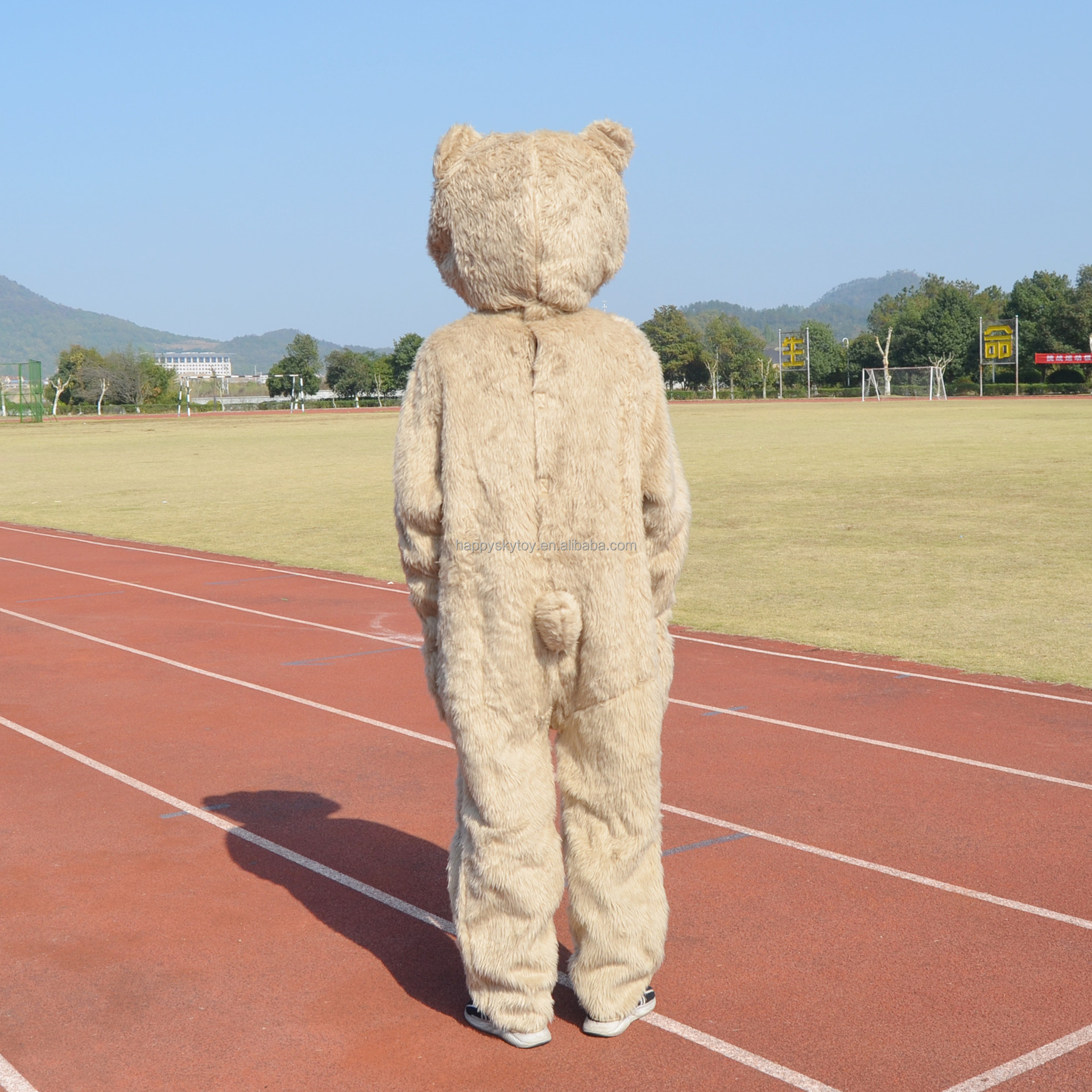 Teddy bear funny bear cartoon doll costume Halloween mascot compressible cosplay performance mascot costume