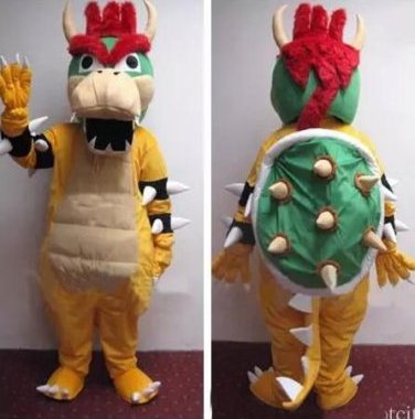 Custom animal dinosaur character bowser mascot costume for adults