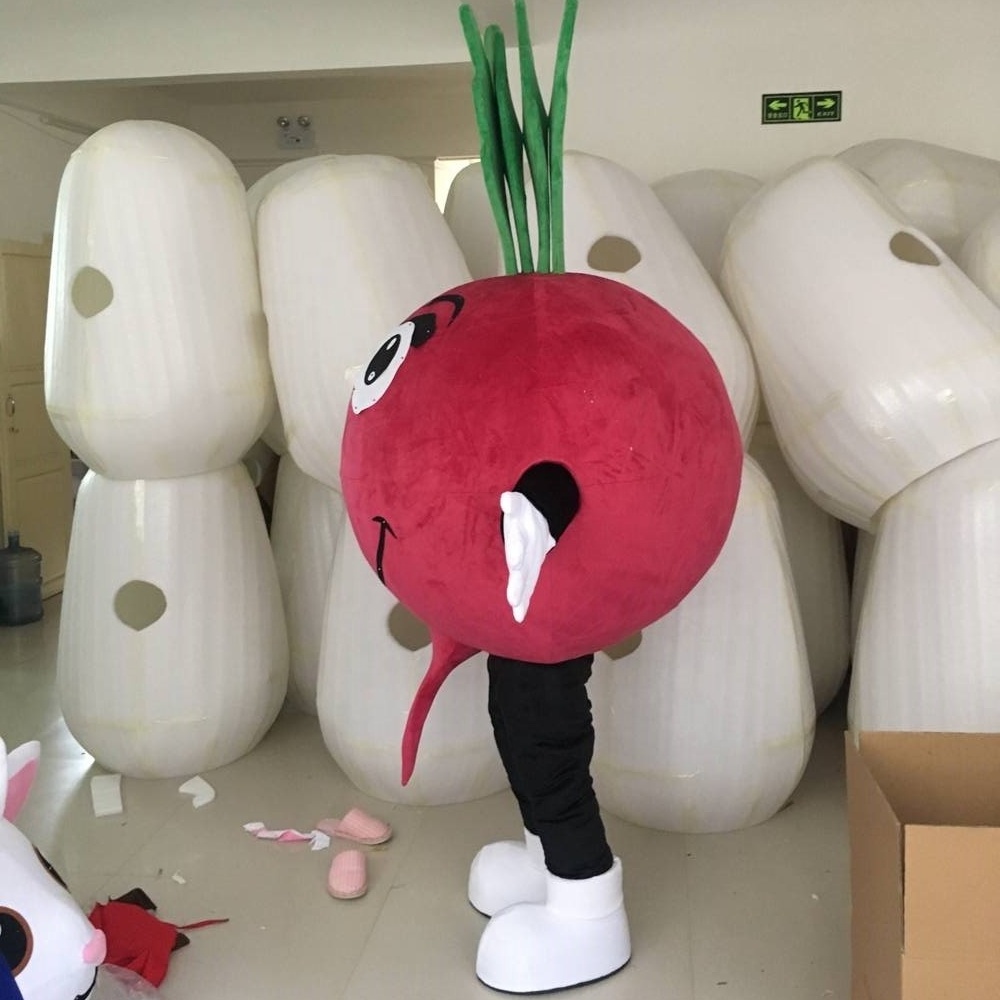 Hot Sale adult party custom EVA foam radish costume mascot for sale