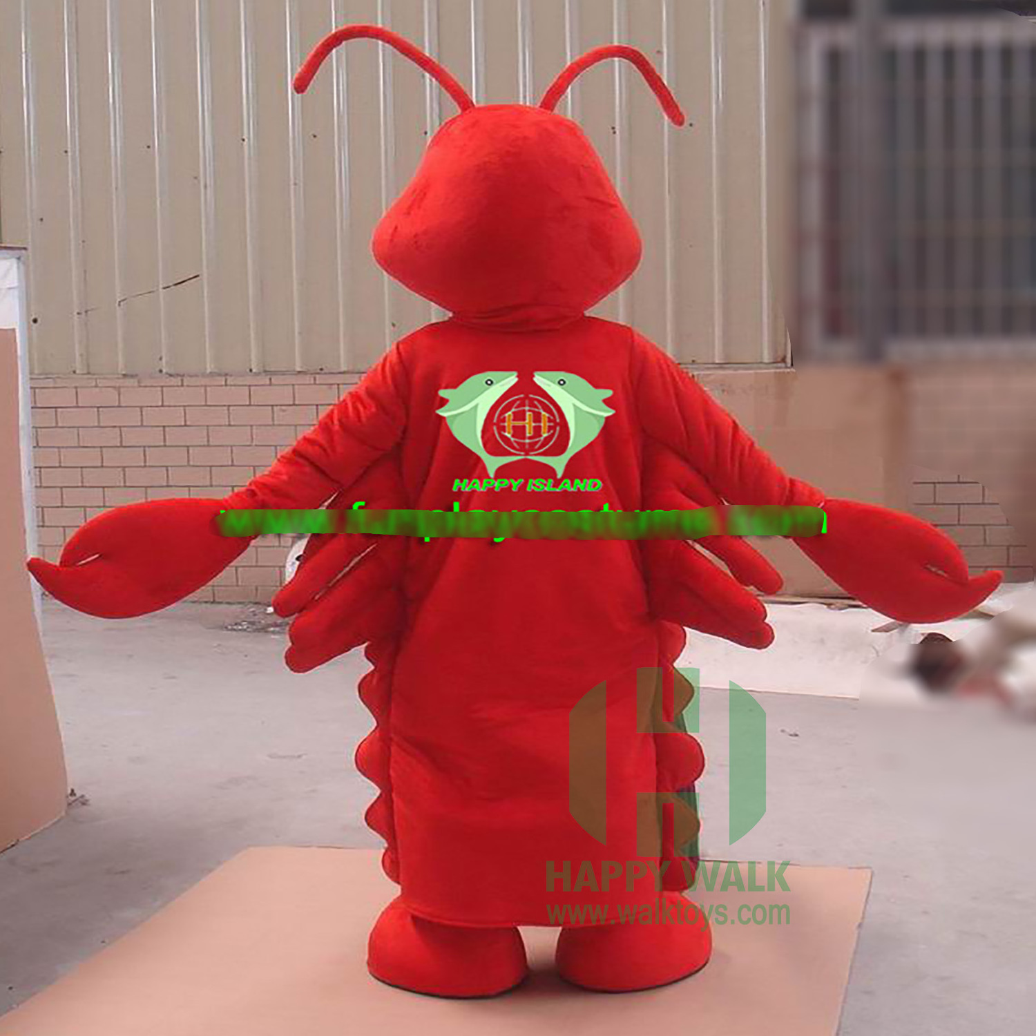 Cartoon Cosplay shrimp Giant Animal Mascot-Costume -custom mascot costume for adult with low moq