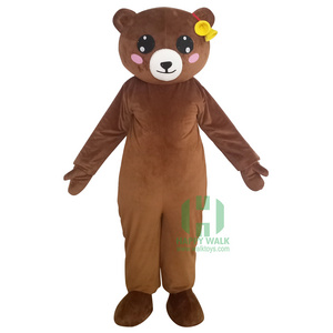 Animal Bear Custom Plush Cosplay Cartoon Mascot Party Costume For Adult