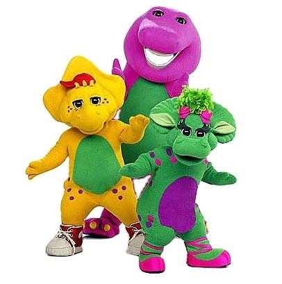 Cheap wholesale barney and friends mascot costume cartoon character for adult