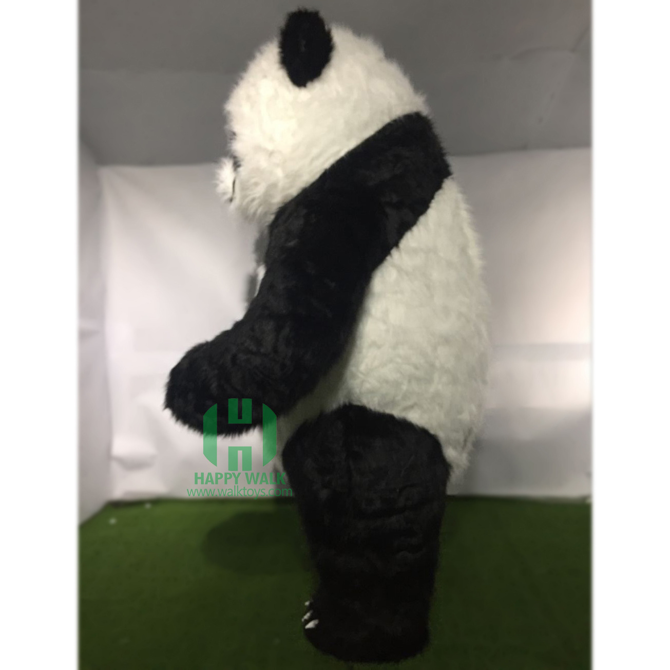 Hot sale high quality inflatable panda masoct costume short rabbit fur 2m/2.6m/3m panda inflatable mascot costume