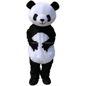 Good Quality Fashion Cheap Plush Soft Stuffed Animal Mascot Costume For Sale MOQ 1 Adult Cute Fat Fur Panda Mascot Costume