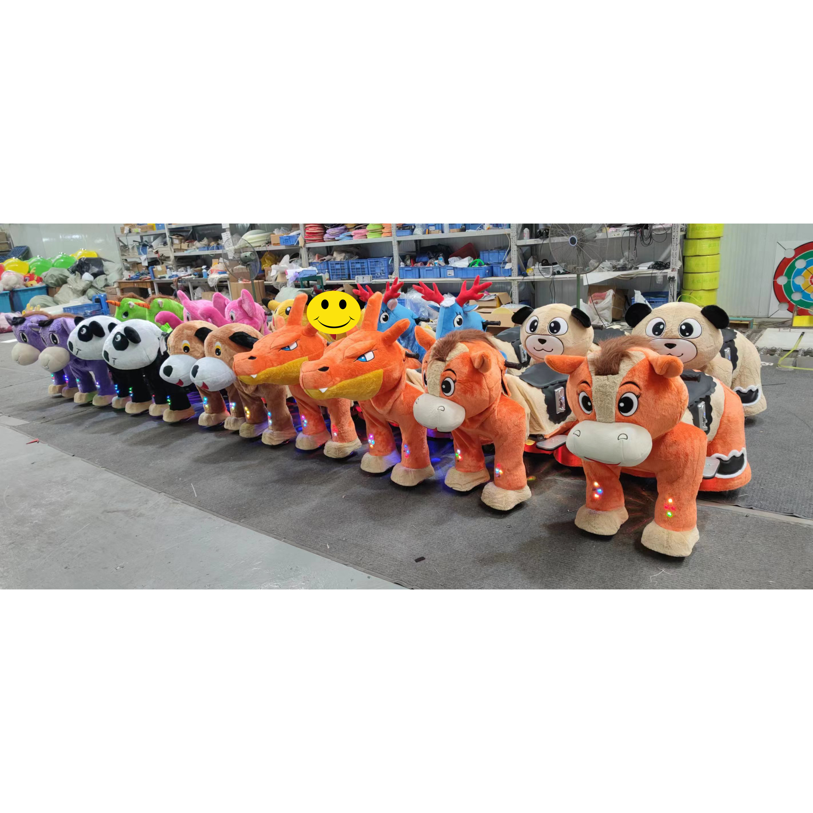 L Size Electric Walking Horse Ride-On Toy for Kids Unisex Plush Animal Rides