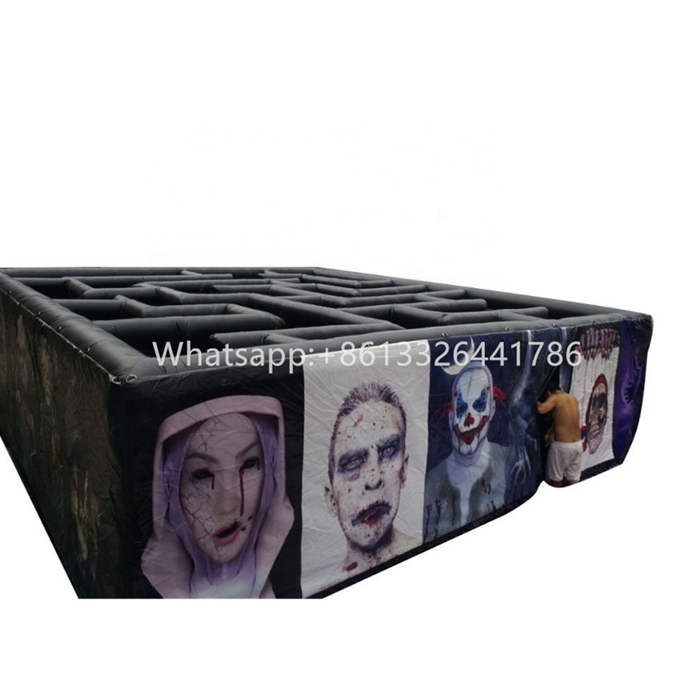 PVC Halloween Zombie inflatable haunted house maze