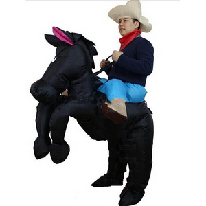 Donkey Ride on costume funny animal ride inflatable custom mascot costume ride adult size