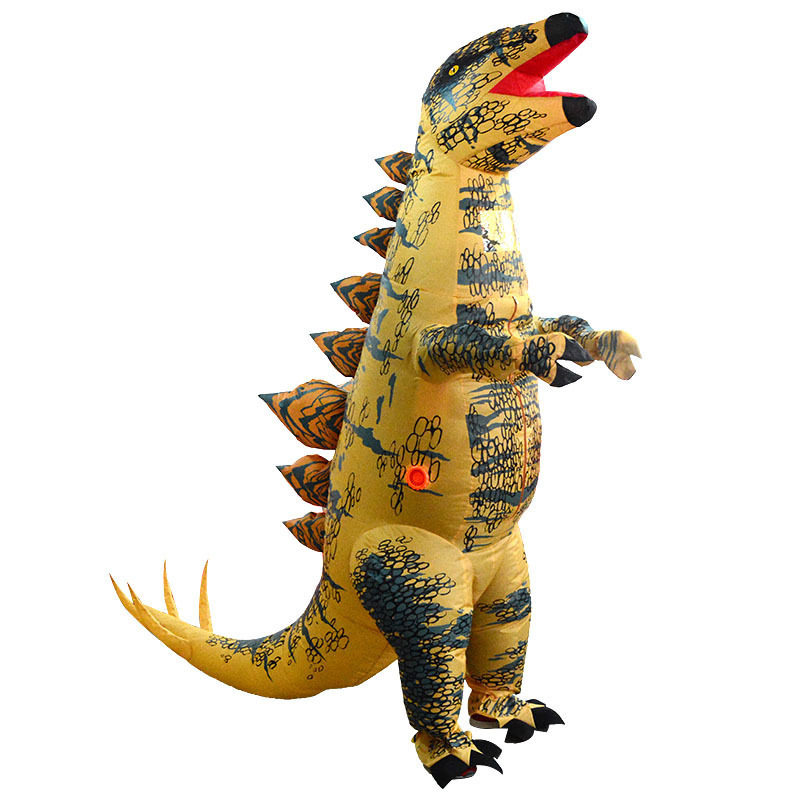 Triceratops dinosaur Cosplay T rex Dino Spinosaurus Inflatable dragon Costume for Adult Halloween Party Anime Suit