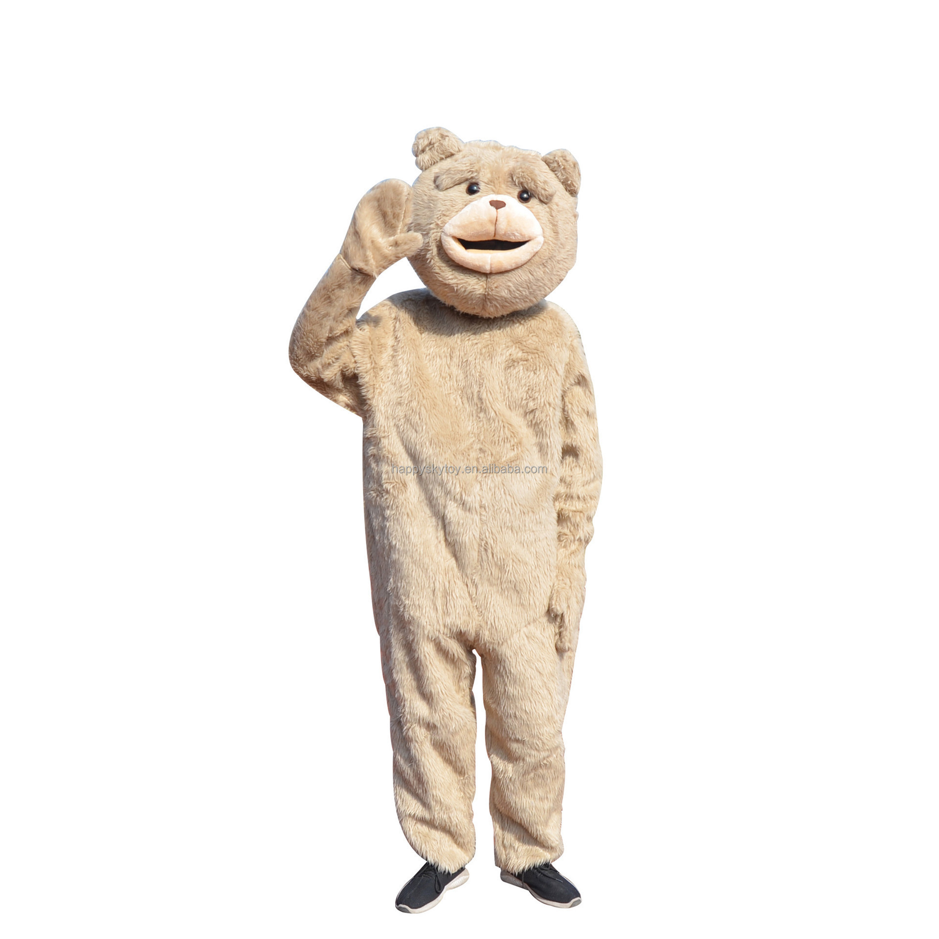 Teddy bear funny bear cartoon doll costume Halloween mascot compressible cosplay performance mascot costume