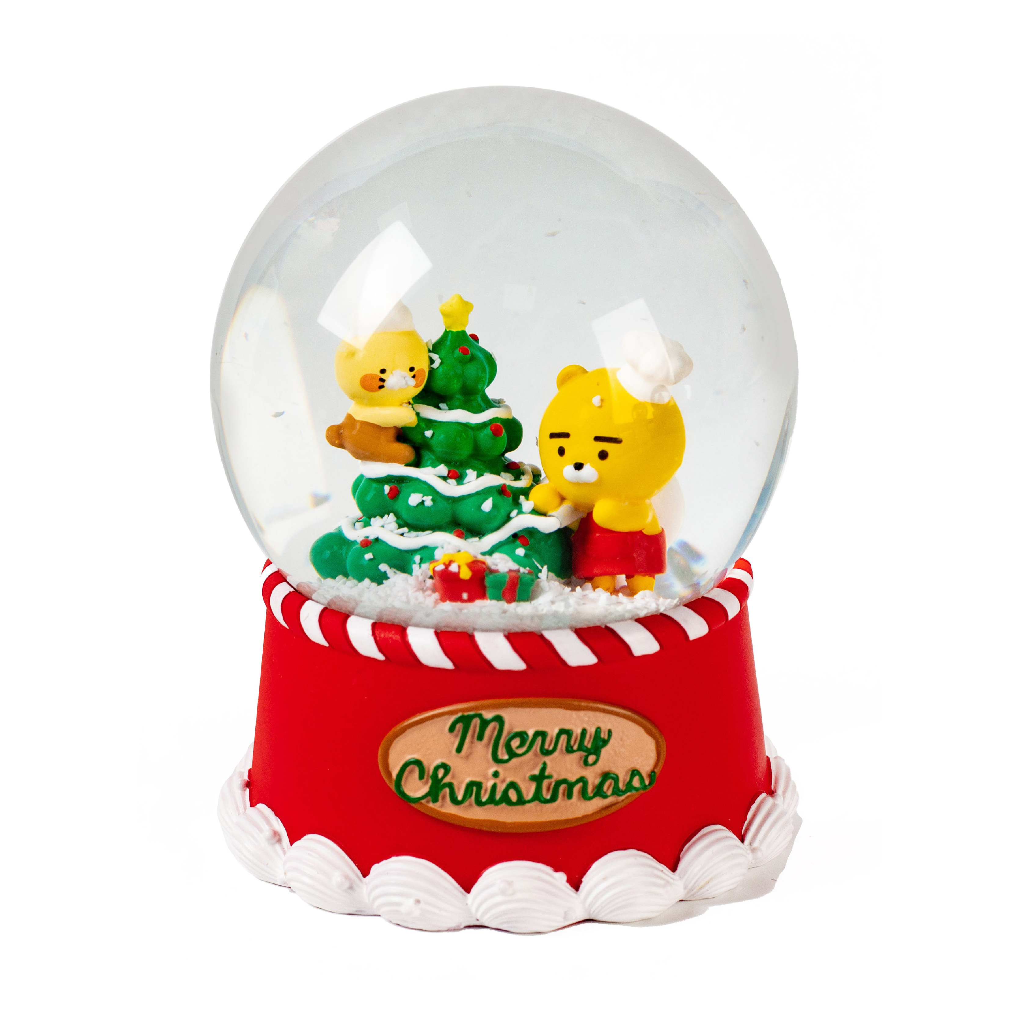 Hand-Crafted Custom Christmas Deer Decoration Resin Base Glass Snow Globe Model Animal Decor for Holiday Gifts