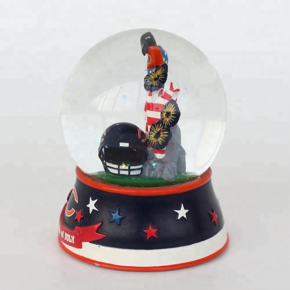 American Souvenirs Snow Globe for Independence Day USA Flag  65mm Glass Snow Ball Custom Snow Globe