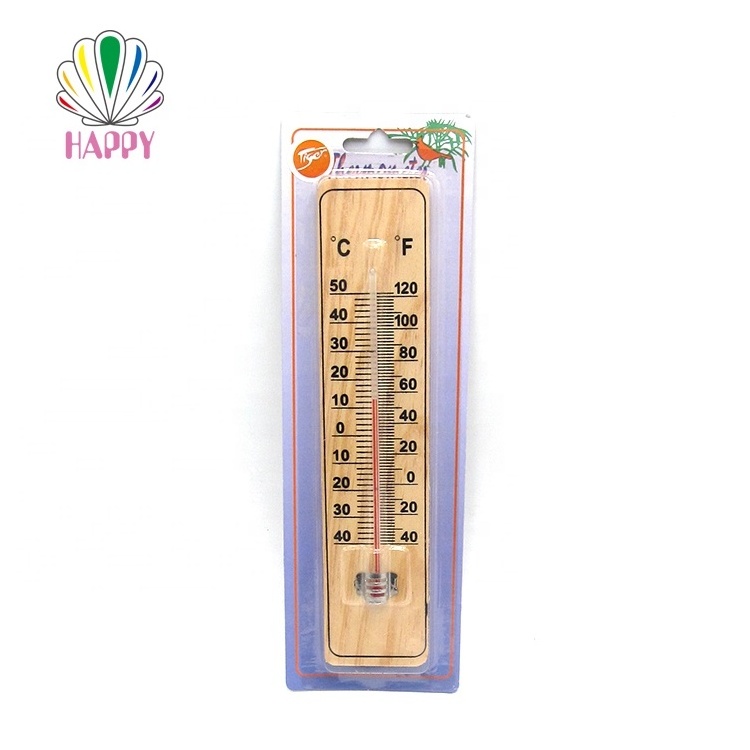 Wholesale wooden mercury household indoor thermometer