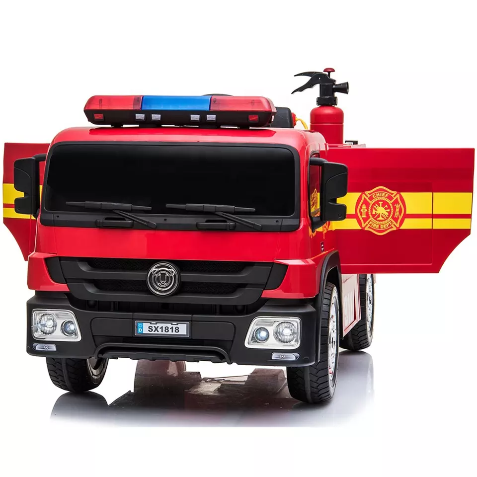 fire engine toys Children electric fire truck police car 12V toy for 12 years old baby remote control ride on car for kids