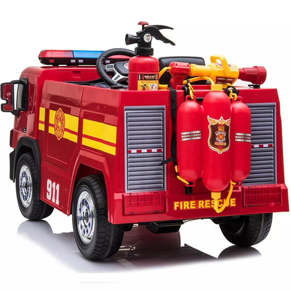 fire engine toys Children electric fire truck police car 24V toy for 12 years old baby remote control ride on car for kids