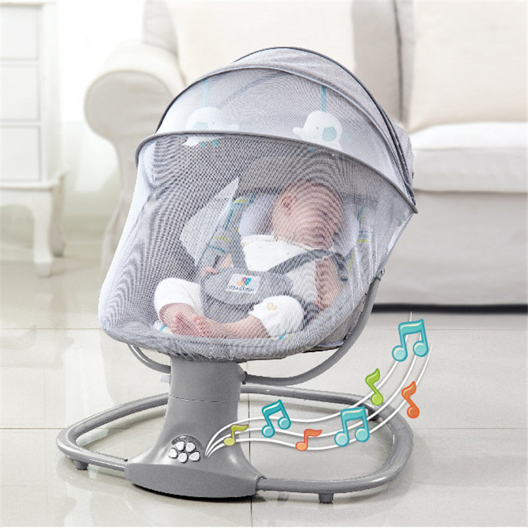 Mastela 3 in 1 Electric Baby Swing Bouncer Electric Rocker 0-36 Months newborn to toddle Sleeping Chair Foldable with music