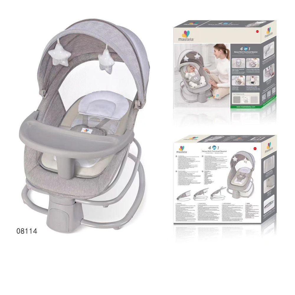 4-in-1 Mastela Baby Swing Infants with Dinner Plate app control Adjustable backrest Baby Brezza Electric Rocking Chair