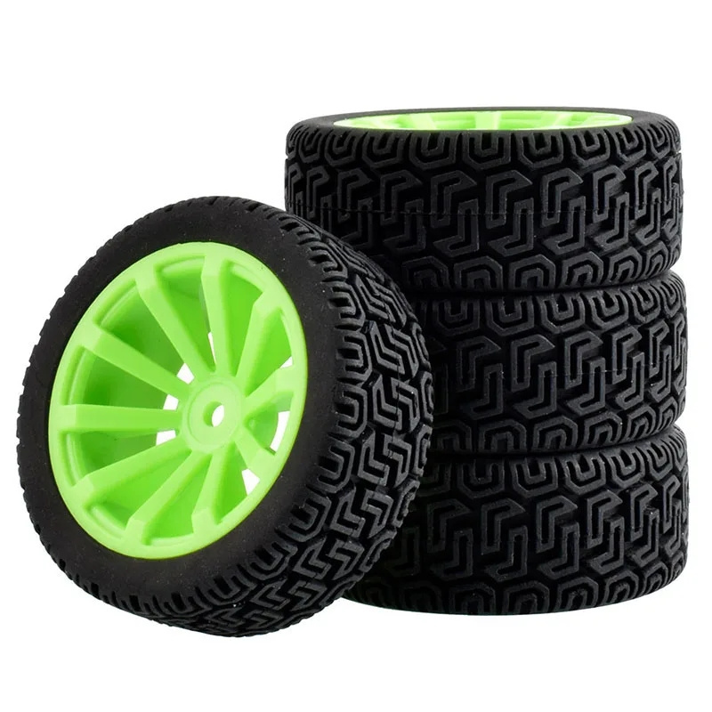 WLtoys 144001 4PCS/SET 10-Spoke RC Car Rubber Tires & Wheels Rims 12mm Hex Hub for 1/18 1/16 1/10 Car Tyre