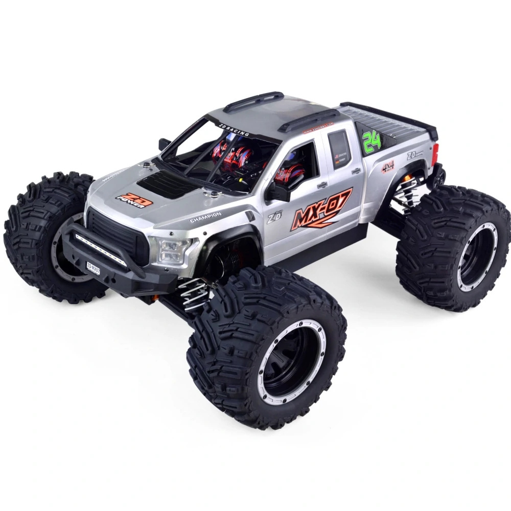 ZD Racing 1/7 Big 2.4G 4WD Monster 80km/h 8S Battery Brushless Motor Hobbywing ESC Off-Road Truck Aluminum Part RC Car MX-07 KIT