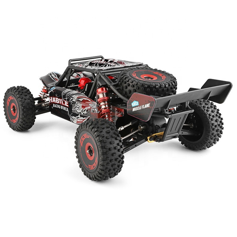 RC buggy 75km/h metal chassis parts radio control Toys 4 4 RC Car Hobby 124018 Upgraded Wltoys 124016 V2 brushless