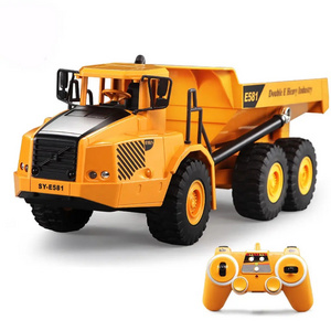 Volvo Articulated Hauler RC Dumping Truck Toys Model Dump Truck RC Engineering Cars Vehicles Tilting Cart Xmas Gift E581-003