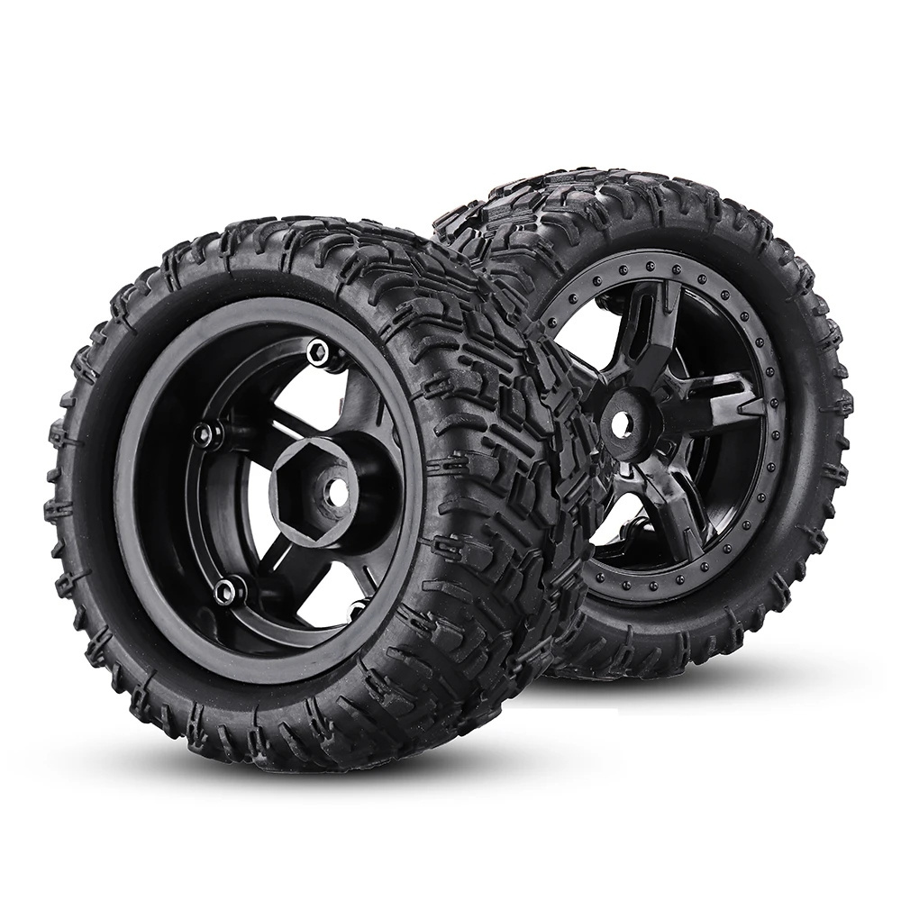 Remo P6973 Rubber RC Car Tires For 1621 1625 1631 1635 1651 1655 Wltoys 144001 124018 124019 SG 1601 HBX 16889 RC Vehicle Models