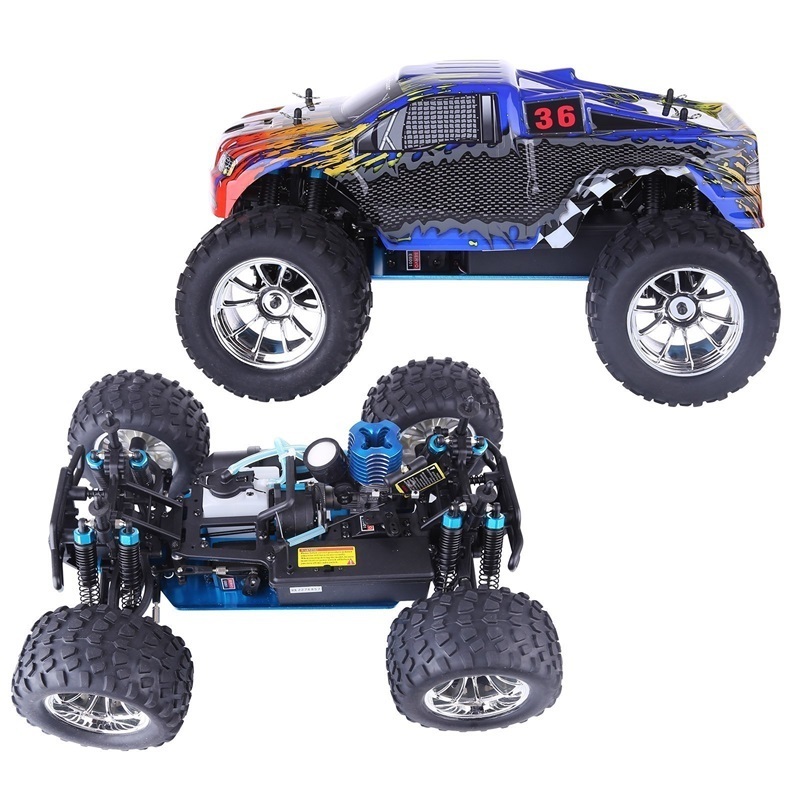 Monster Truck HSP 94188 1:10 4WD Nitro Gas Powered Monster Truck Rack Track RC Car RTR Off Road Truggy 94108