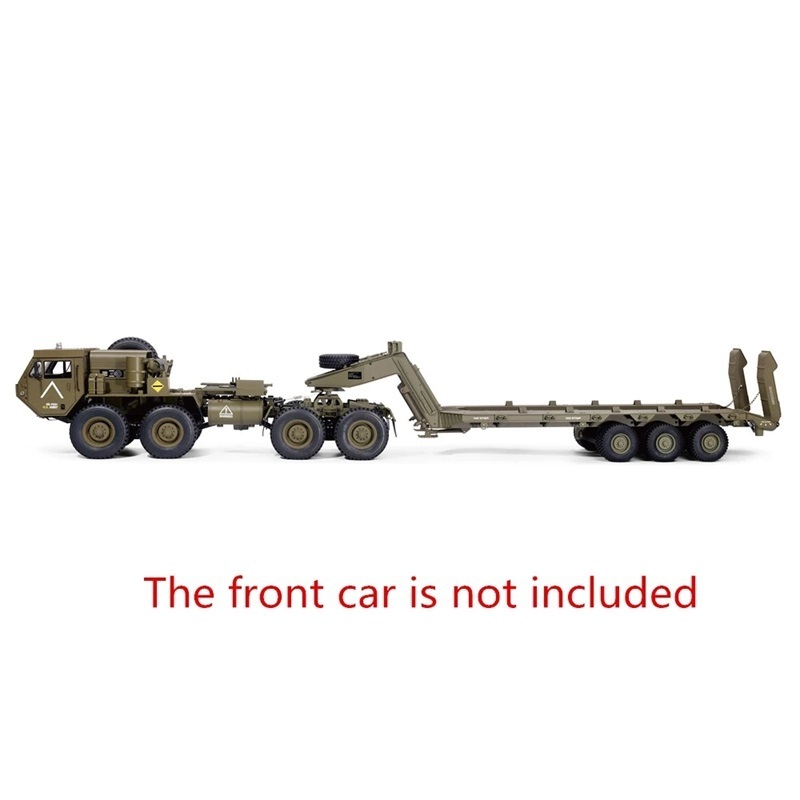 HG P806 RTR Pre-Assembled Trailer RC Flatbed 1/12 Heavy Equipment Semi Trailer for U.S M747 RC Car Vehicles Model