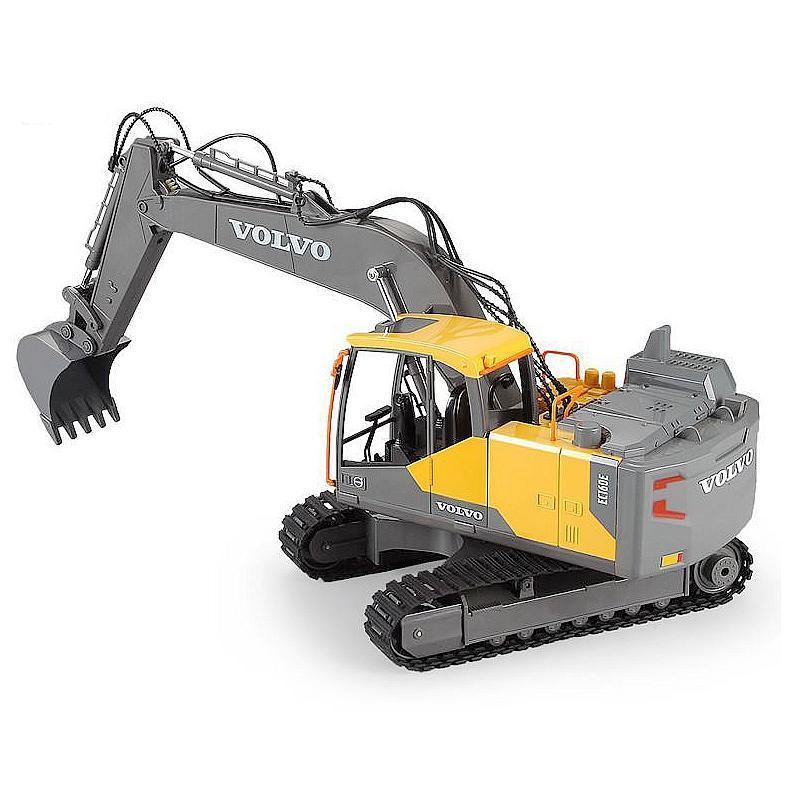 double eagle toys E568-003 1/16 VOLVO licensed rc excavator with drill grab 3 in 1 toy car with Lights & sound remote control tr