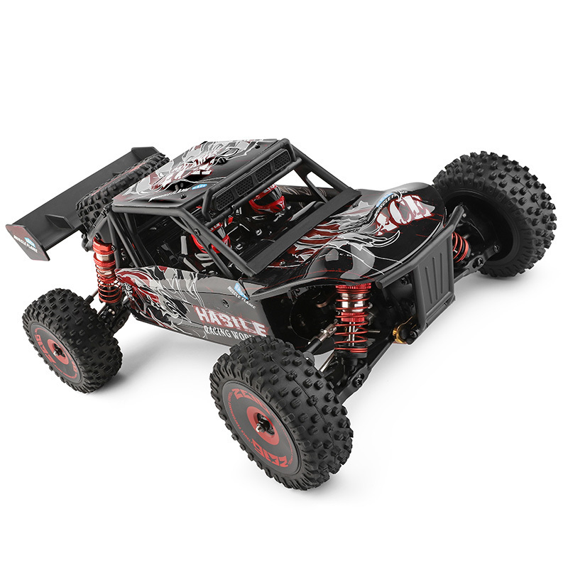 RC buggy 75km/h metal chassis parts radio control Toys 4 4 RC Car Hobby 124018 Upgraded Wltoys 124016 V2 brushless