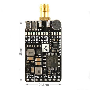 MATEKSYS Matek System VTX-1G3SE-9 1.2G/1.3GHz 9CH INTL 0.1mW/25mW/200mW/800mW FPV Transmitter for FPV Racing RC Drone Goggles