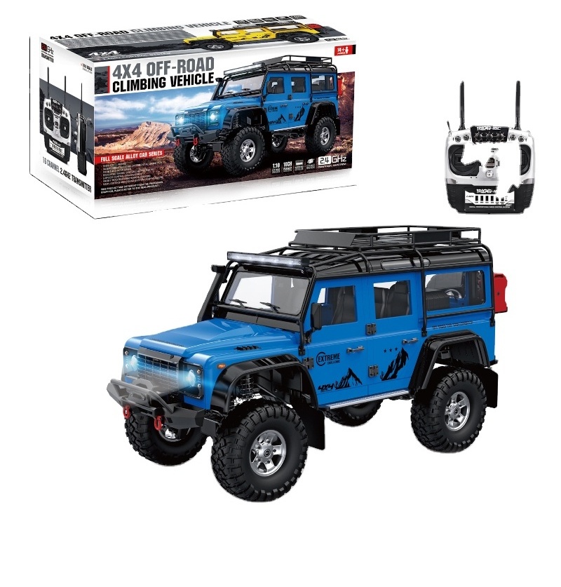 2.4G 4WD 16CH Electric Cars Off-Road D110 ARTR Trail Truck Brushed ESC Motor Differential Lock HG P411 RC Rock Crawler 1:10