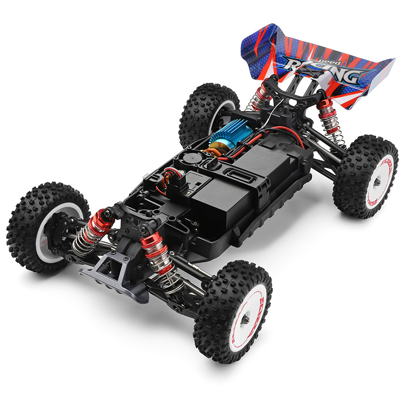 Wltoys 124008 3S 11.1V 4X4 4WD Brushless Zinc Alloy Metal 60KM Radio Control Desert Car RC Baja Truck For Boys and Adults Toys