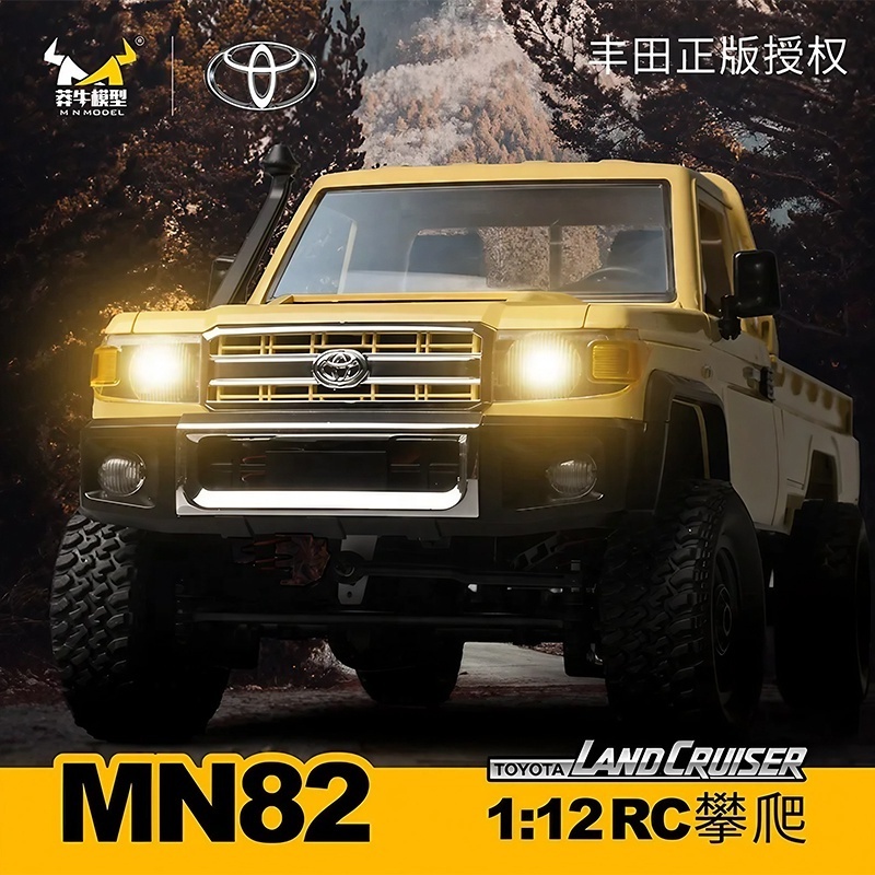 MN82 Land Cruiser LC79 Licensed 4WD Lights Off Road 2.4G Proportional RTR Remote Control RC Crawler 1/12Th Hobby Toy For Adults