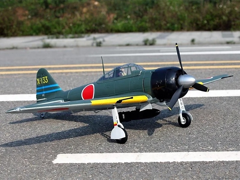 Legendary FMS A6M3 Zero 1400mm PNP RC Plane Toy with Reflex V2 Full Retracts & Flaps 70A ESC